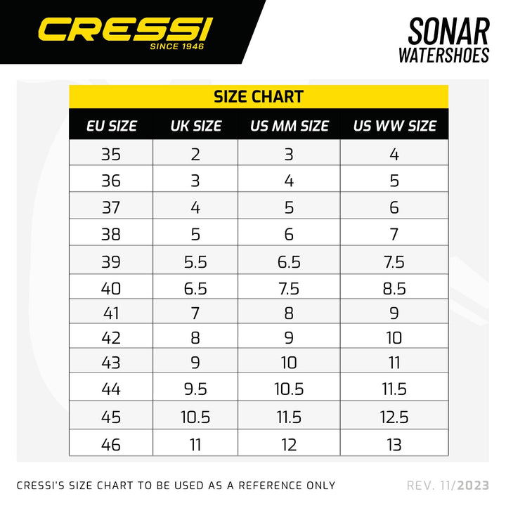 CRESSI Sonar Shoes Black/Yellow