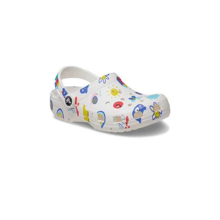 CROCS Classic Doodle Print Clog Kids Casual Shoes