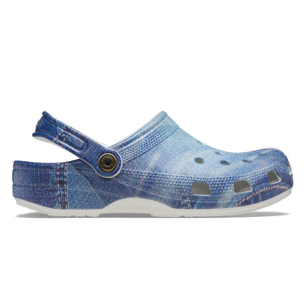 CROCS Classic Denim Clog Unisex Casual Shoes