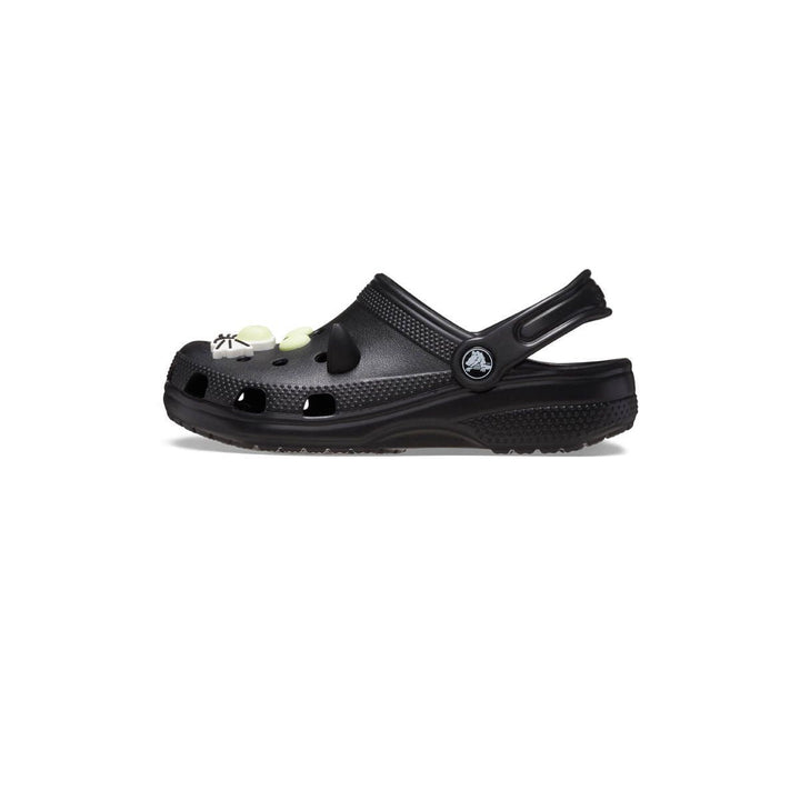 CROCS Classic Glow-In-the-Dark Black Cat Clog Toddler Kids Casual Shoes