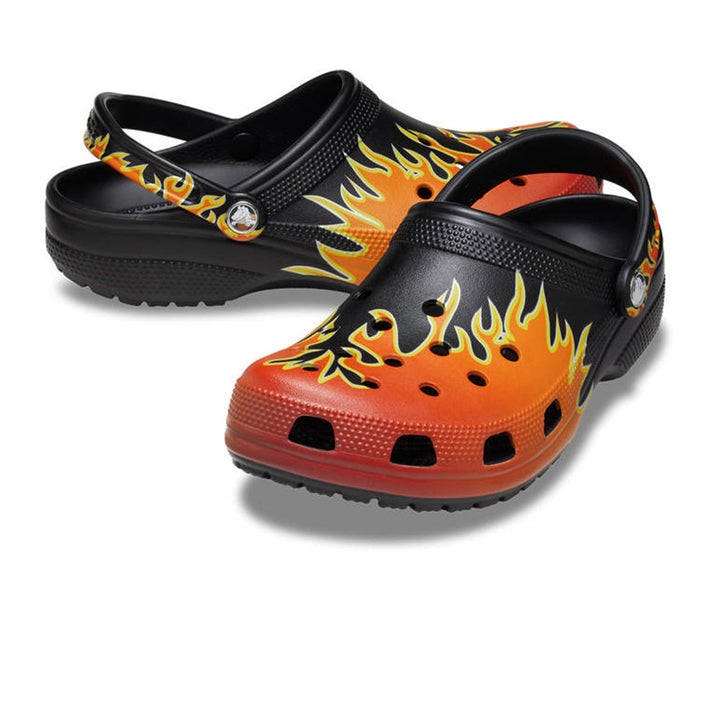 CROCS Classic Flames Clog Unisex Casual Shoes