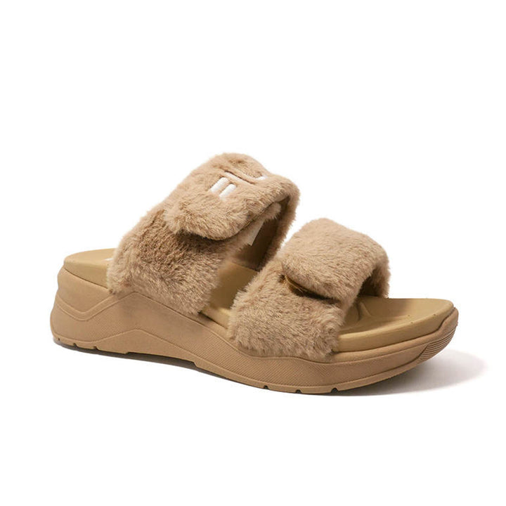 FILA Furry Brown Women's Sandals