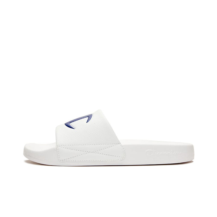 CHAMPION SLIDE C รองเท้าแตะแบบสวมผู้ชายและผู้หญิง U4AFASU01-A1 White