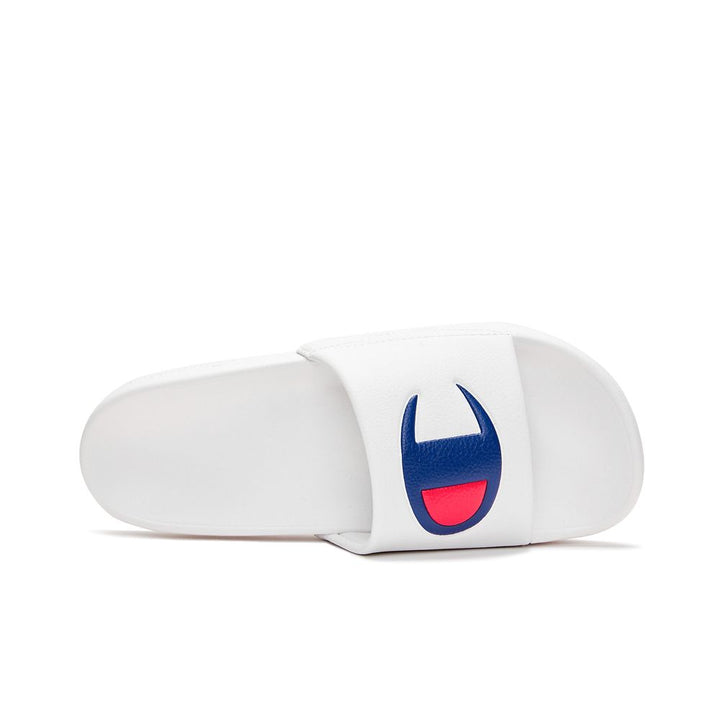 CHAMPION SLIDE C รองเท้าแตะแบบสวมผู้ชายและผู้หญิง U4AFASU01-A1 White