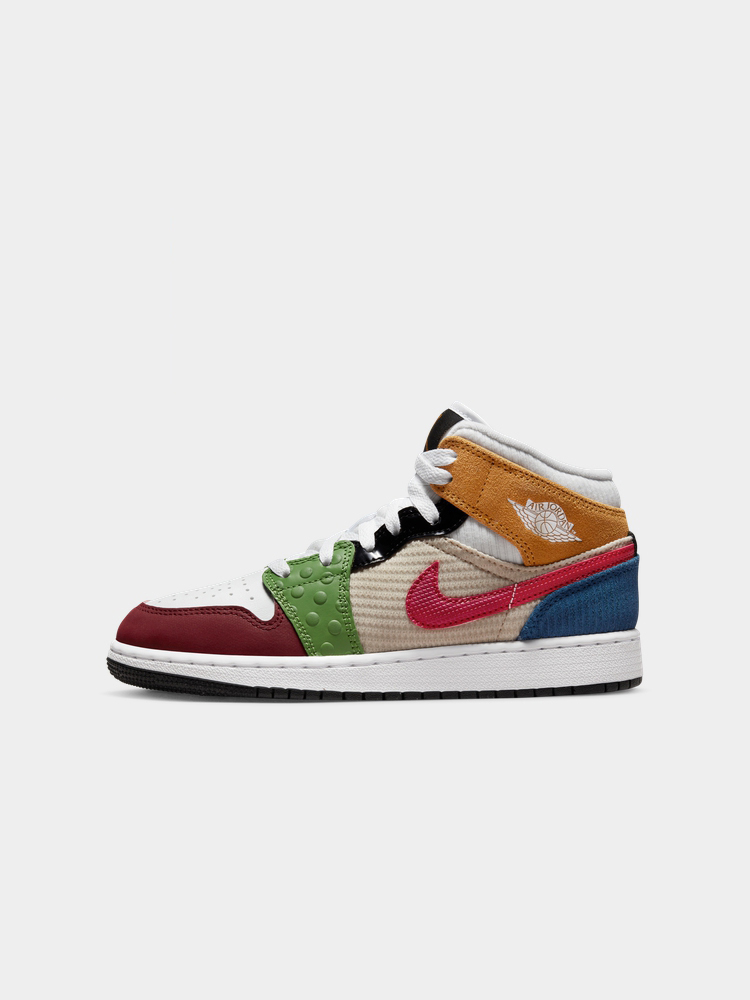 حذاء نايك جوردن AIR JORDAN 1 AJ1 حذاء رياضي للأطفال الكبار DR6957