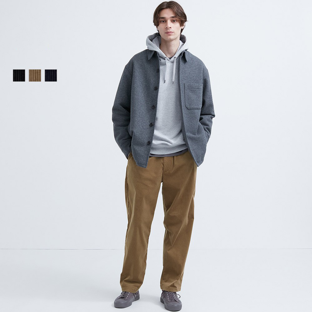 سروال مرن للرجال من Uniqlo (بنطلون كاجوال، أنماط جديدة للخريف والشتاء) 463457/451320