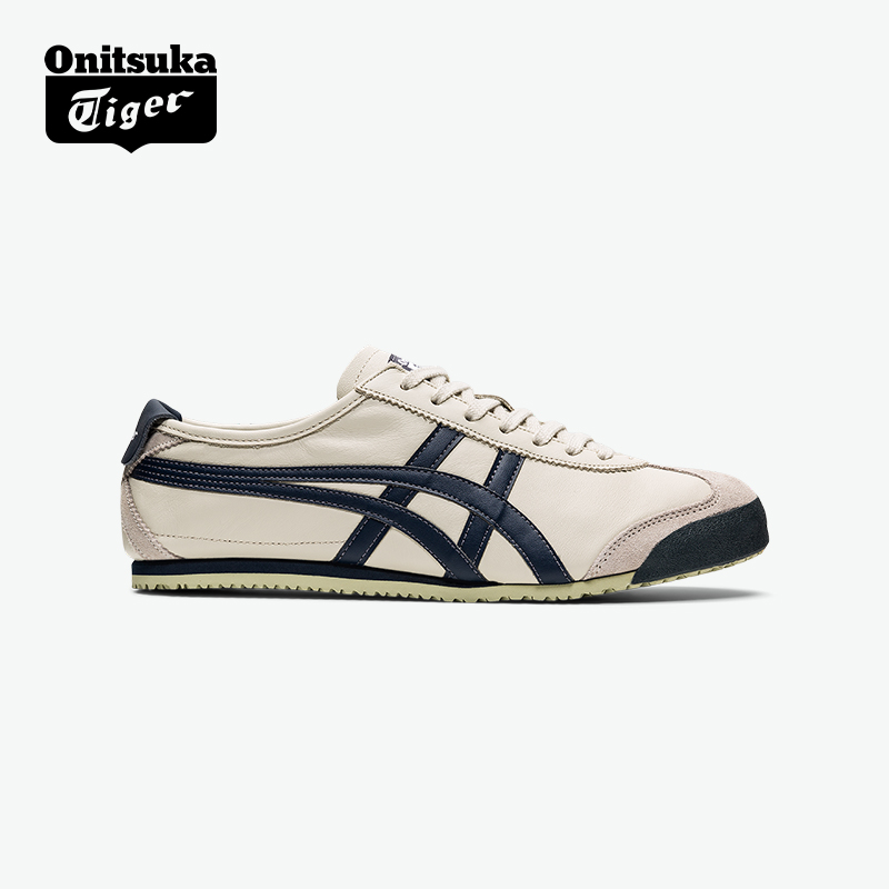 [كلاسيكي] أونيتسوكا تايجر Onitsuka Tiger ميكسيكو 66™ حذاء رياضي كاجوال للرجال والنساء باللون الأزرق الداكن